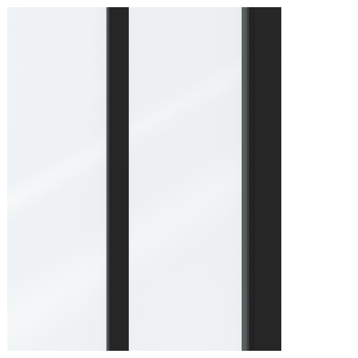 Binnendeur Skantrae SSL 14519 Blank Glas Zwart Gelakt